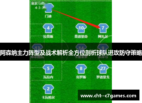 阿森纳主力阵型及战术解析全方位剖析球队进攻防守策略